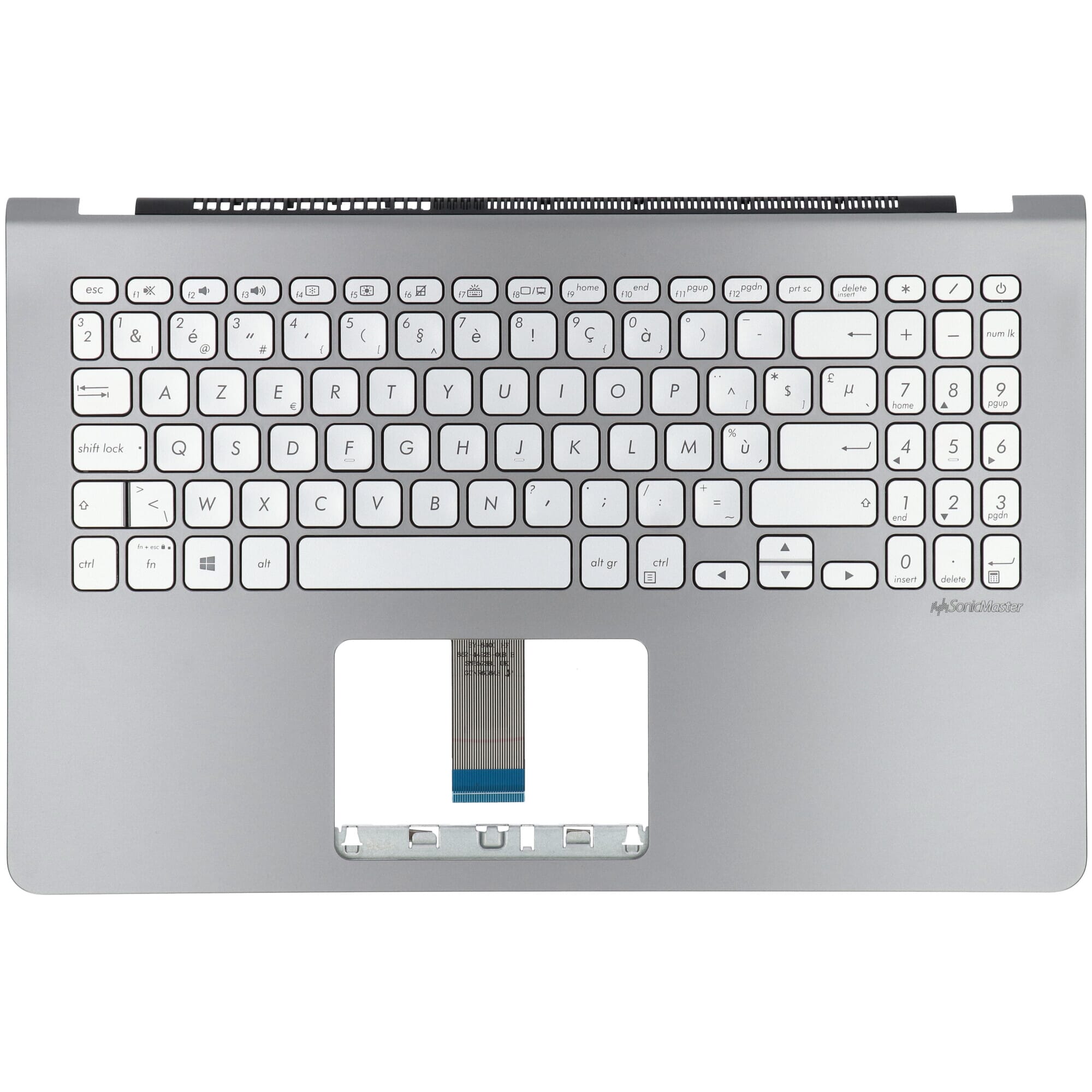 Clavier Asus pour ordinateur portable Azerty BE avec capot supérieur