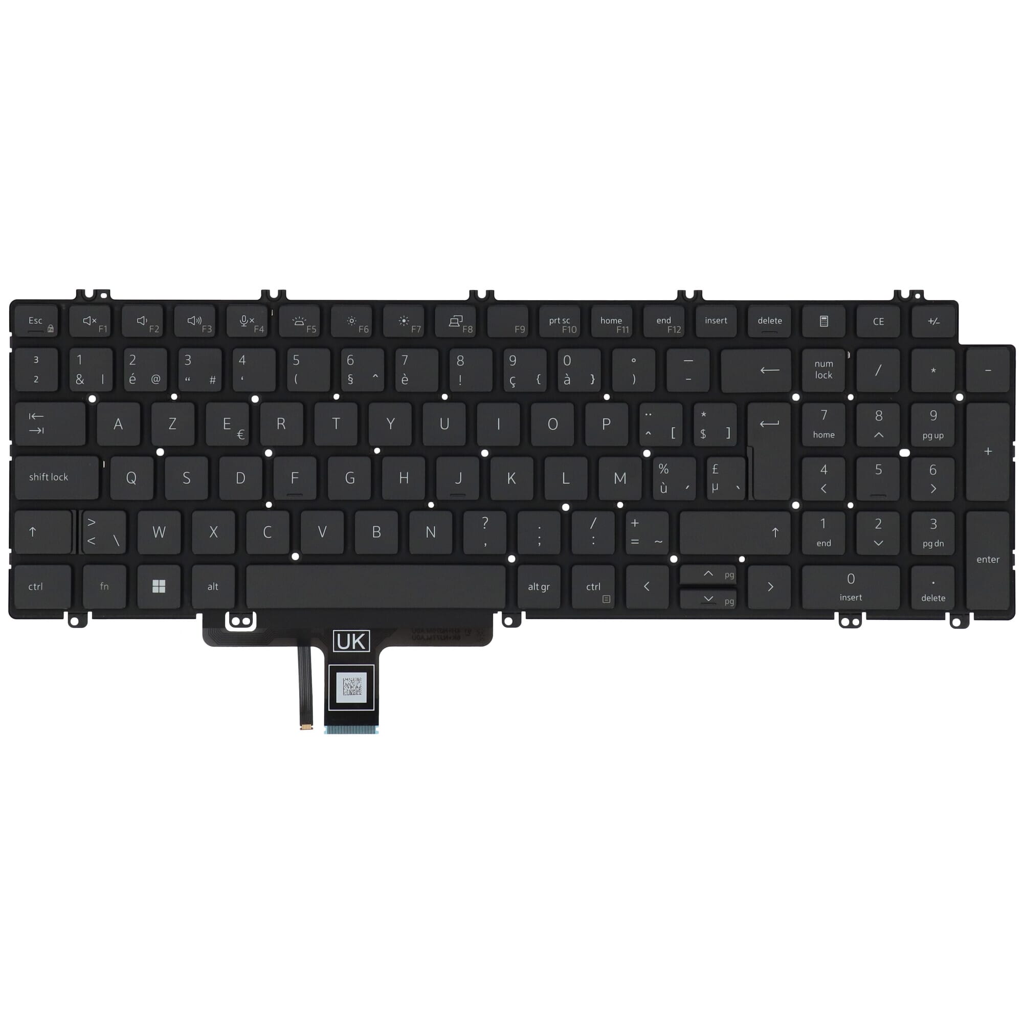 Clavier pour ordinateur portable Dell AZERTY GB