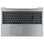 Lenovo Laptop Toetsenbord Azerty BE + Top Cover - Zilver