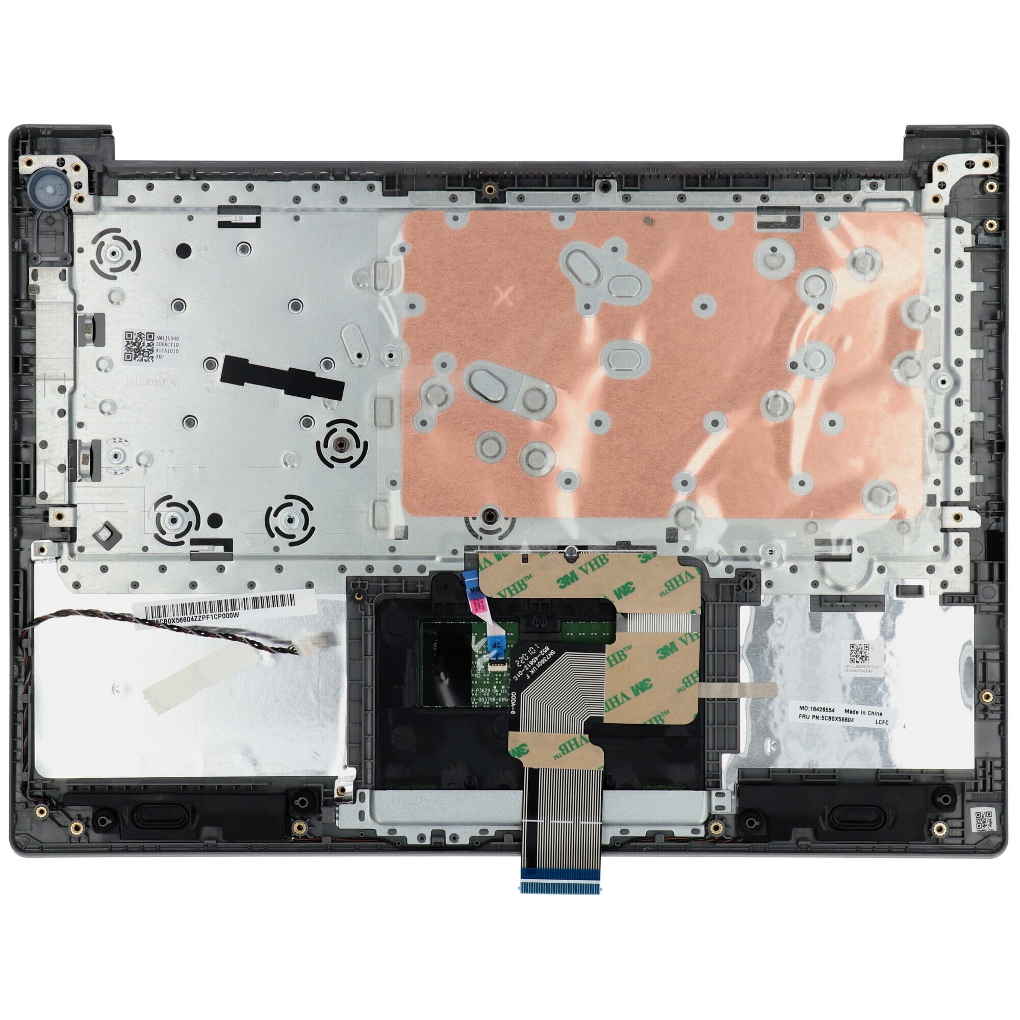 Lenovo Laptop Toetsenbord Azerty BE + Top Cover - Zilver