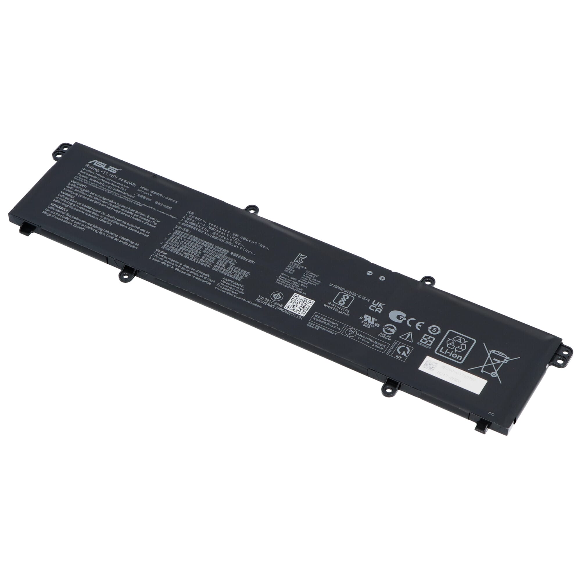 Batterie d’ordinateur portable Asus 3550mAh