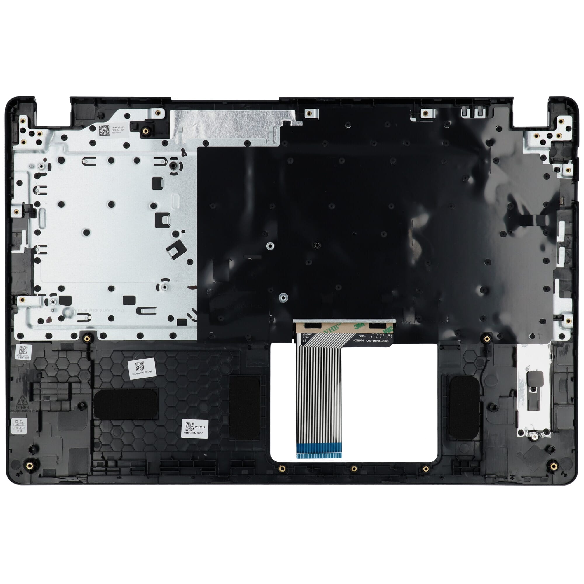 Clavier pour ordinateur portable Acer Azerty BE + Top Cover - Noir