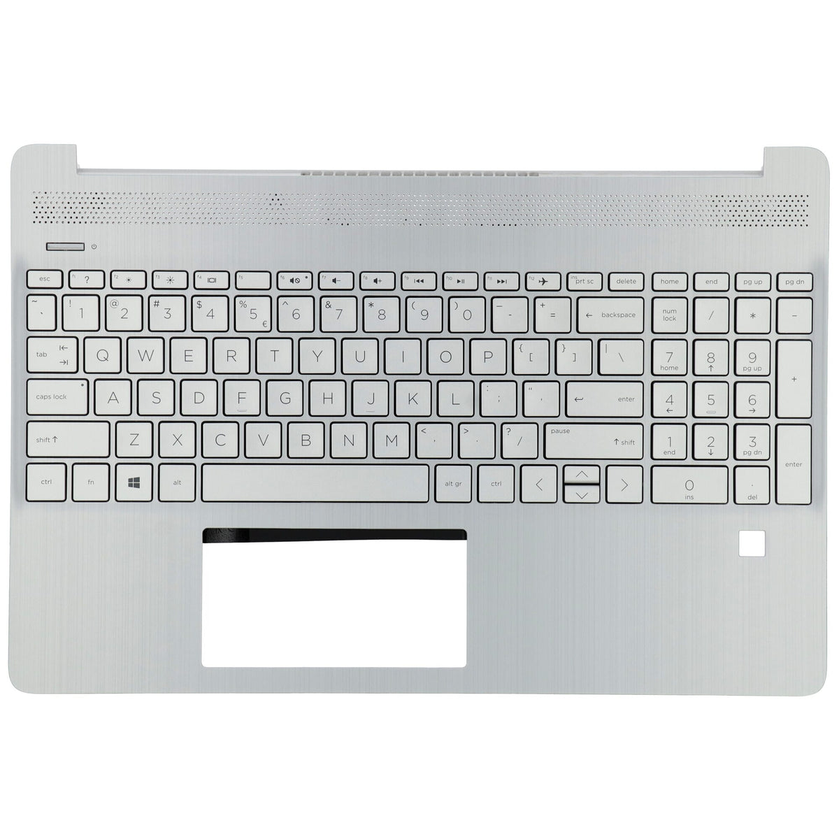 HP Laptop Tastatur Qwerty US + obere Abdeckung - Silber
