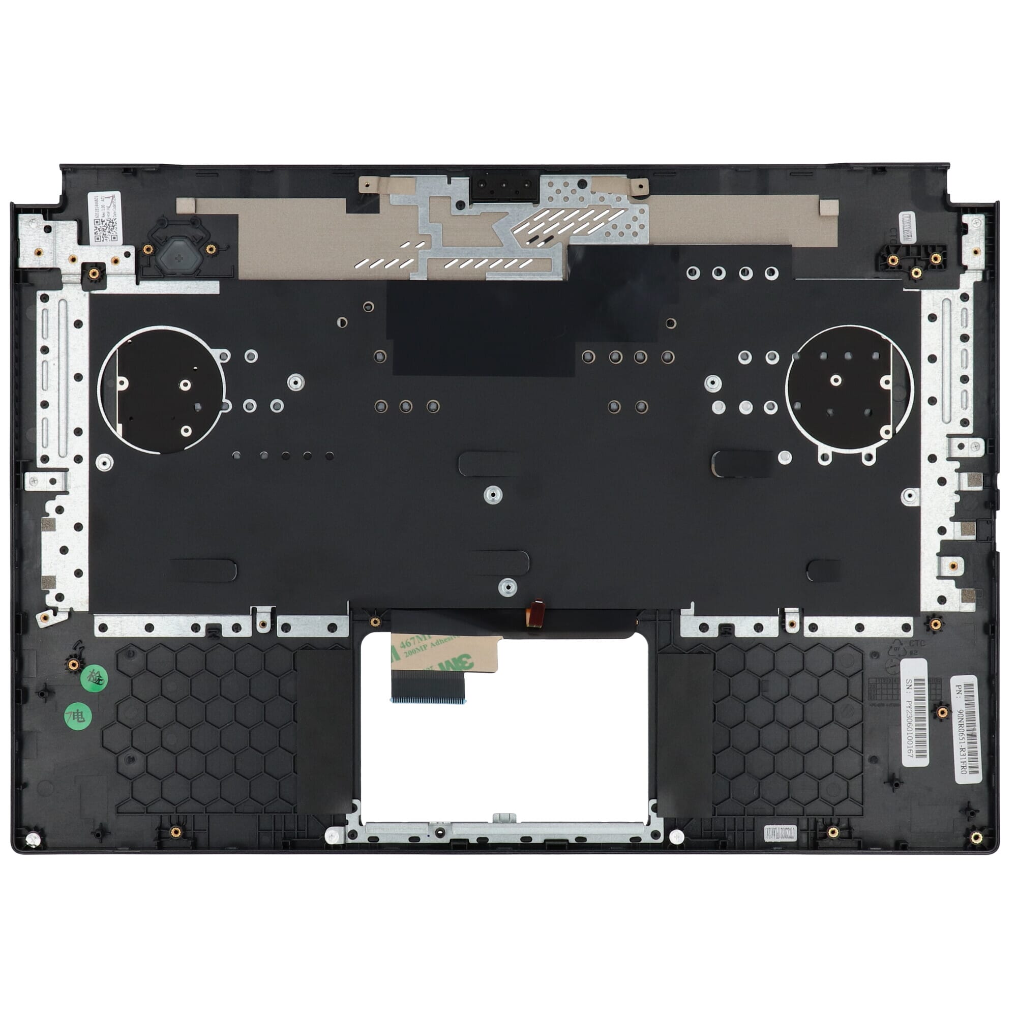 Asus Laptop Tastatur Azerty FR + Top Cover - Schwarz