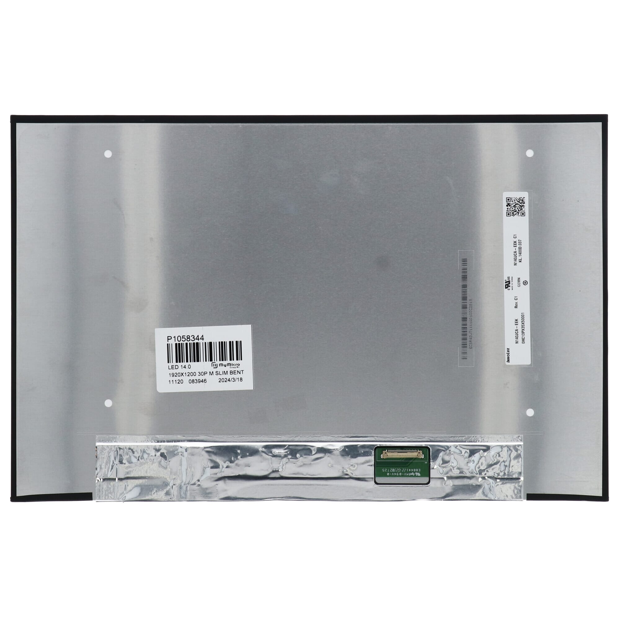 14.0 inch LCD scherm 1920x1200 Mat 30Pin eDP