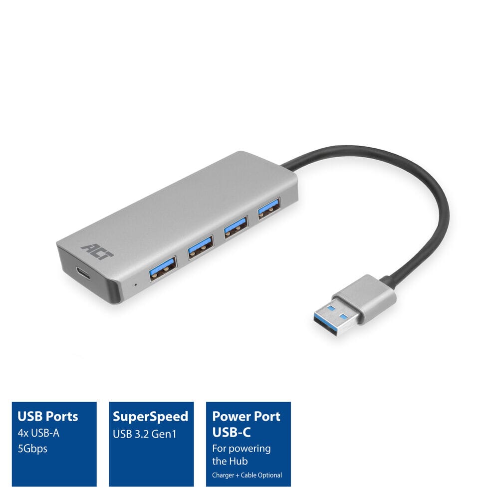 ACT USB-A hub 3.0, 4 port USB-A
