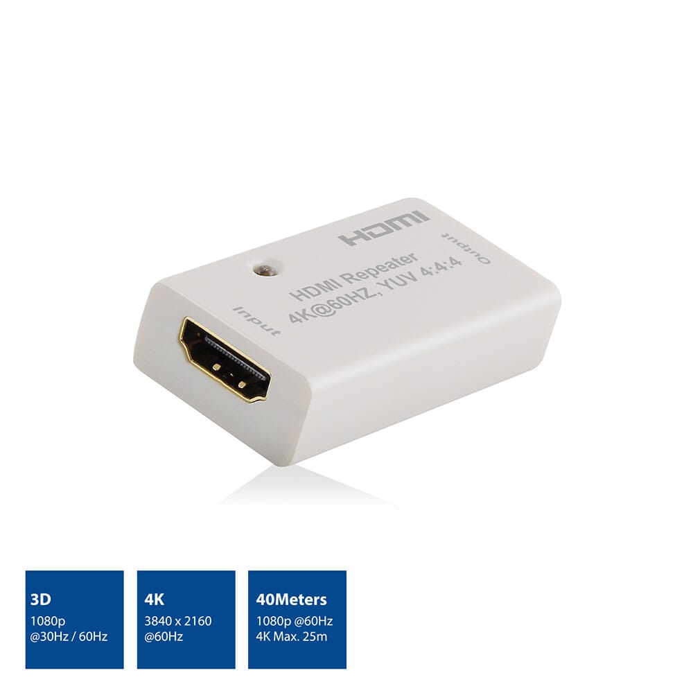ACT HDMI repeater, tot 40 meter, 4K ondersteuning