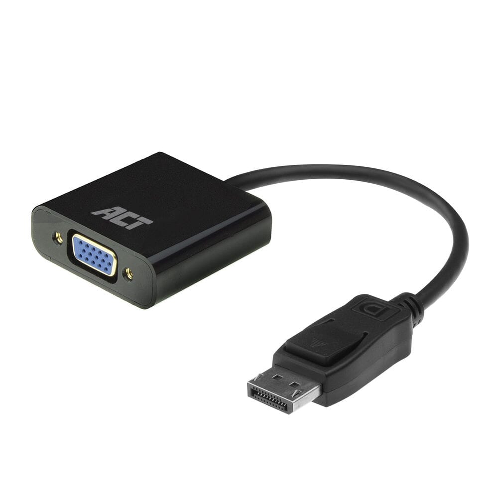 Adaptateur ACT DisplayPort vers VGA femelle, sac zippé