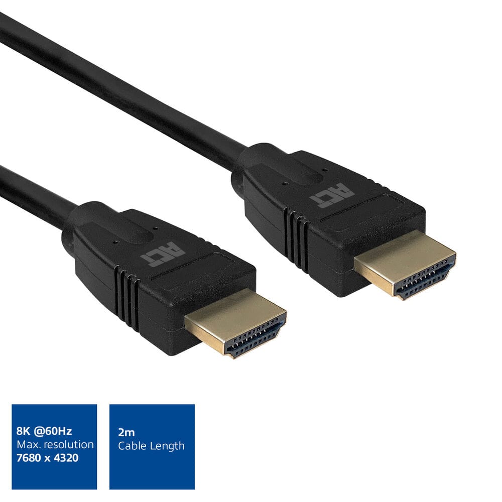 ACT 2 meter HDMI 8K Ultra High Speed kabel v2.1 male - male