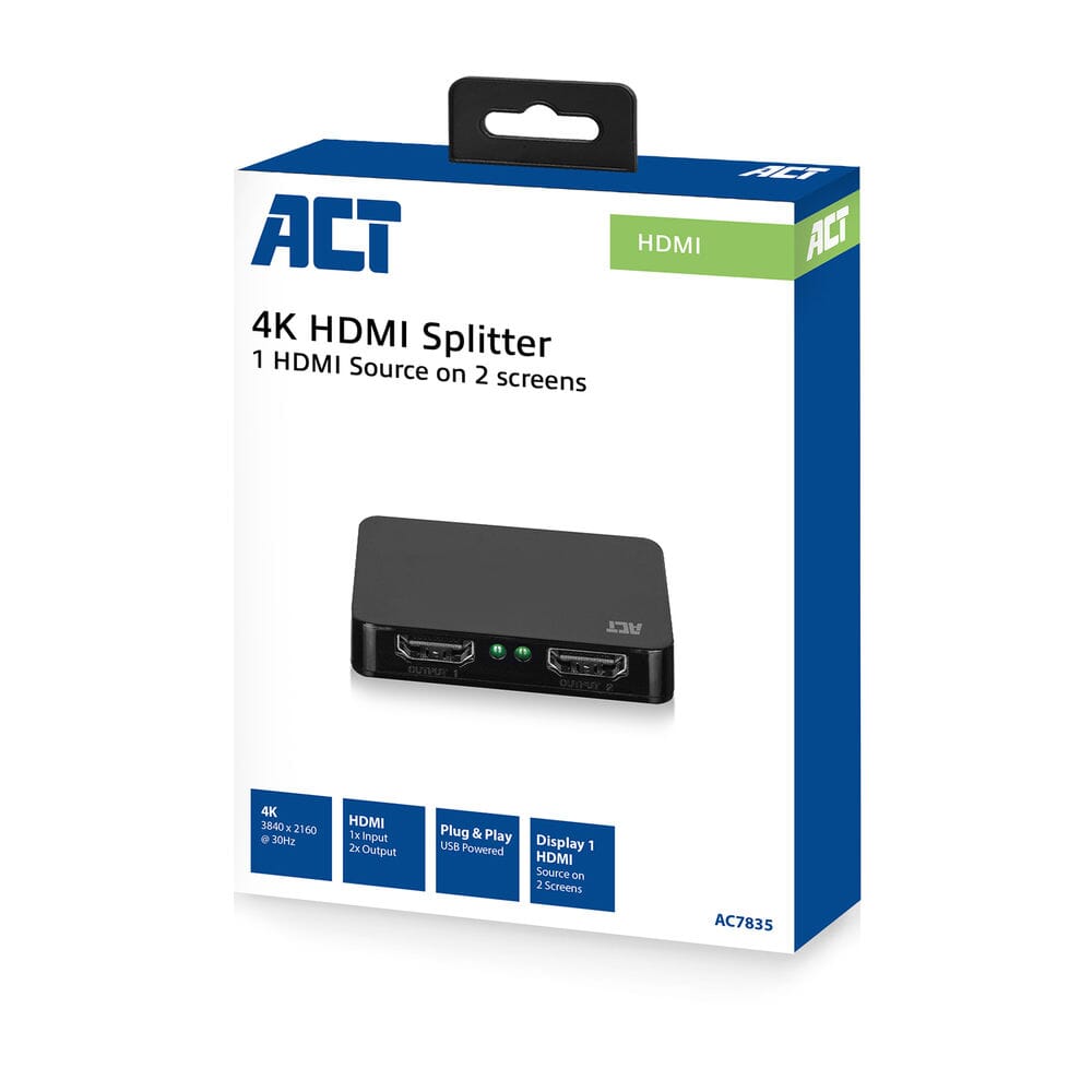 Répartiteur HDMI 1.4 ACT 4K 2 ports