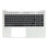 Clavier pour ordinateur portable HP Azerty BE + Top Cover, BL - Argent