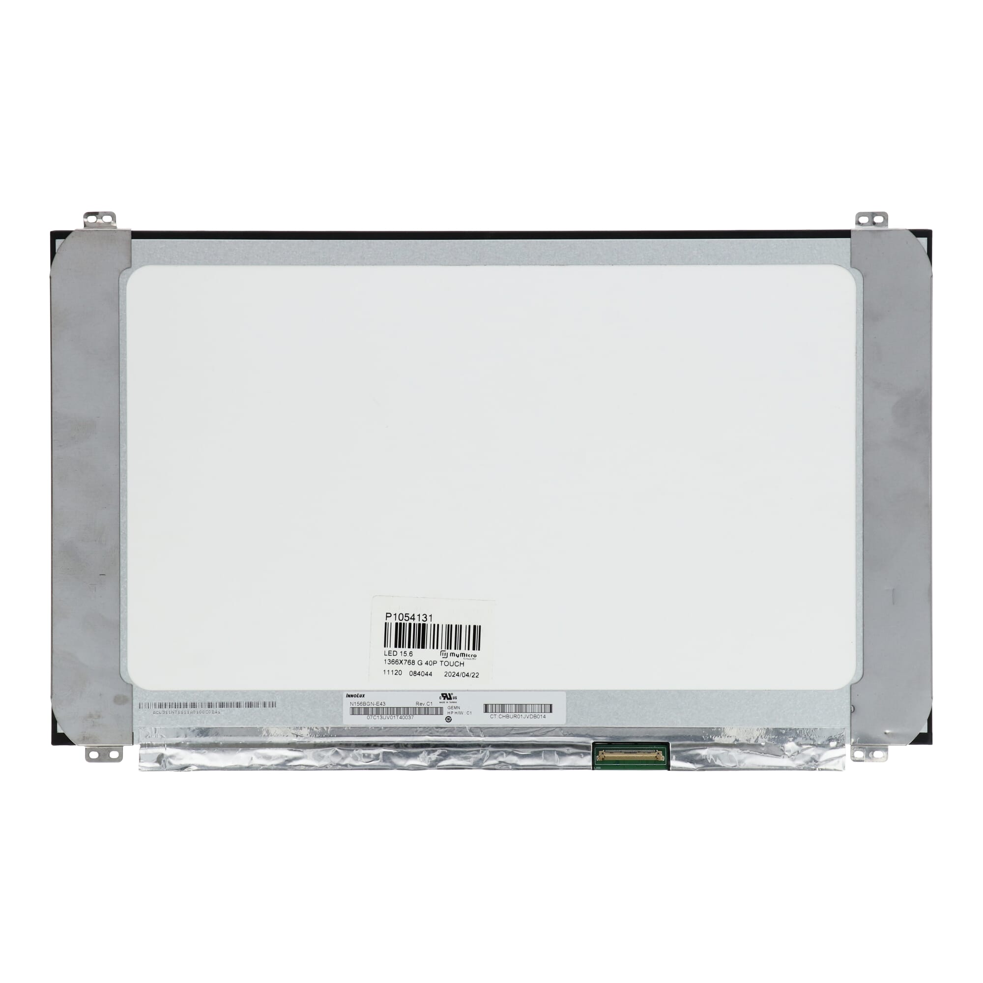 15,6-Zoll-LCD-Bildschirm 1366x768 glänzend 40Pin eDP, Touch