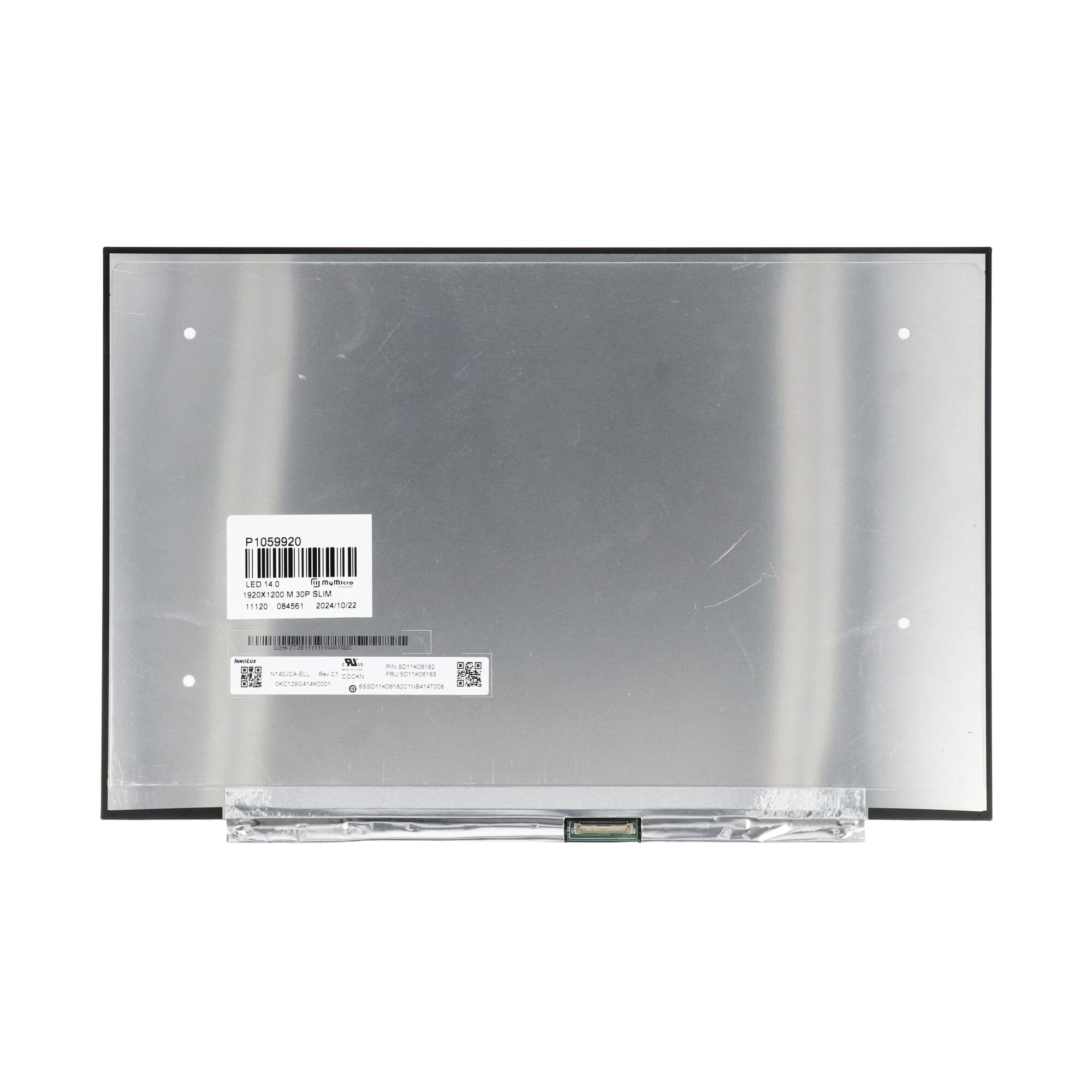 14.0 inch LCD Scherm 1920x1200 Mat 30Pin eDP, IPS