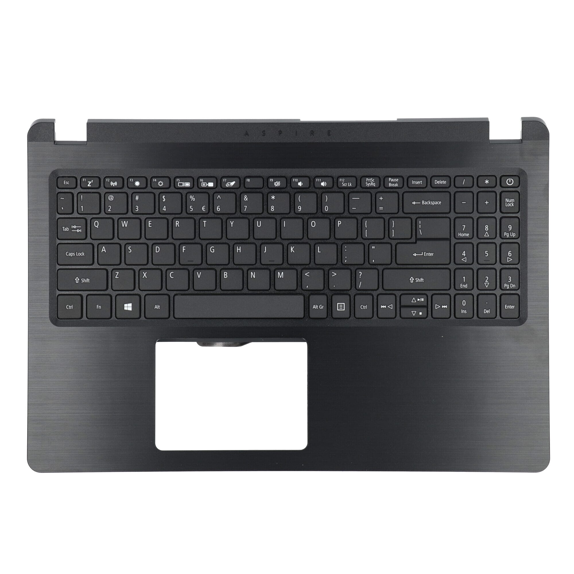 Clavier pour ordinateur portable Acer Qwerty US + Top Cover - Noir