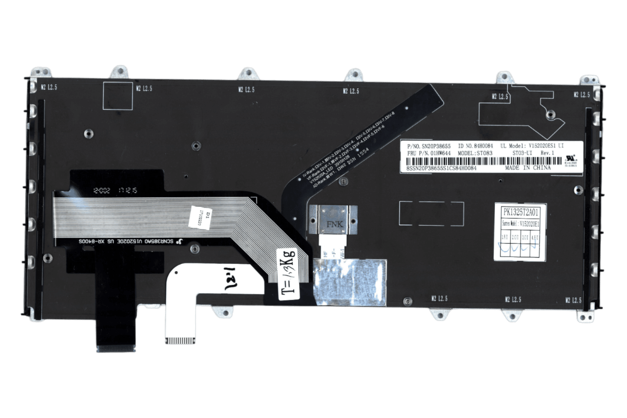 Lenovo Laptop Toetsenbord Qwerty US, Backlit