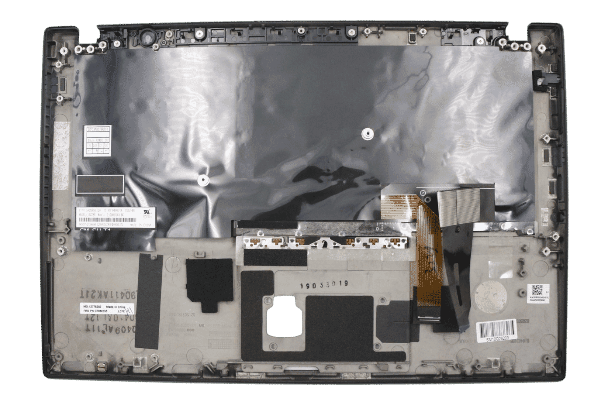 Lenovo Laptop Toetsenbord Azerty BE + Top Cover, Backlit