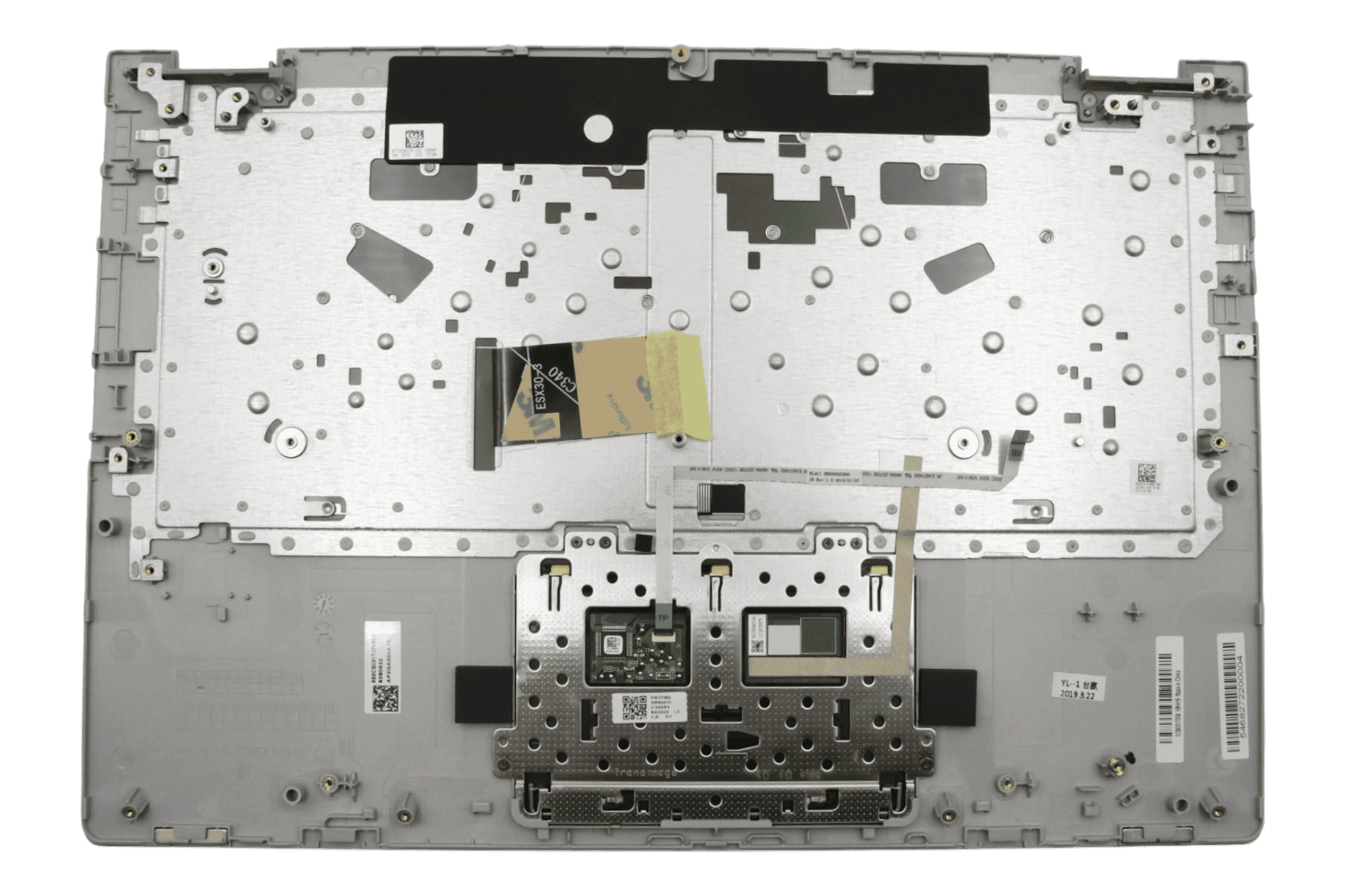 Lenovo Laptop Toetsenbord Qwertz DE +Top Cover - Grijs