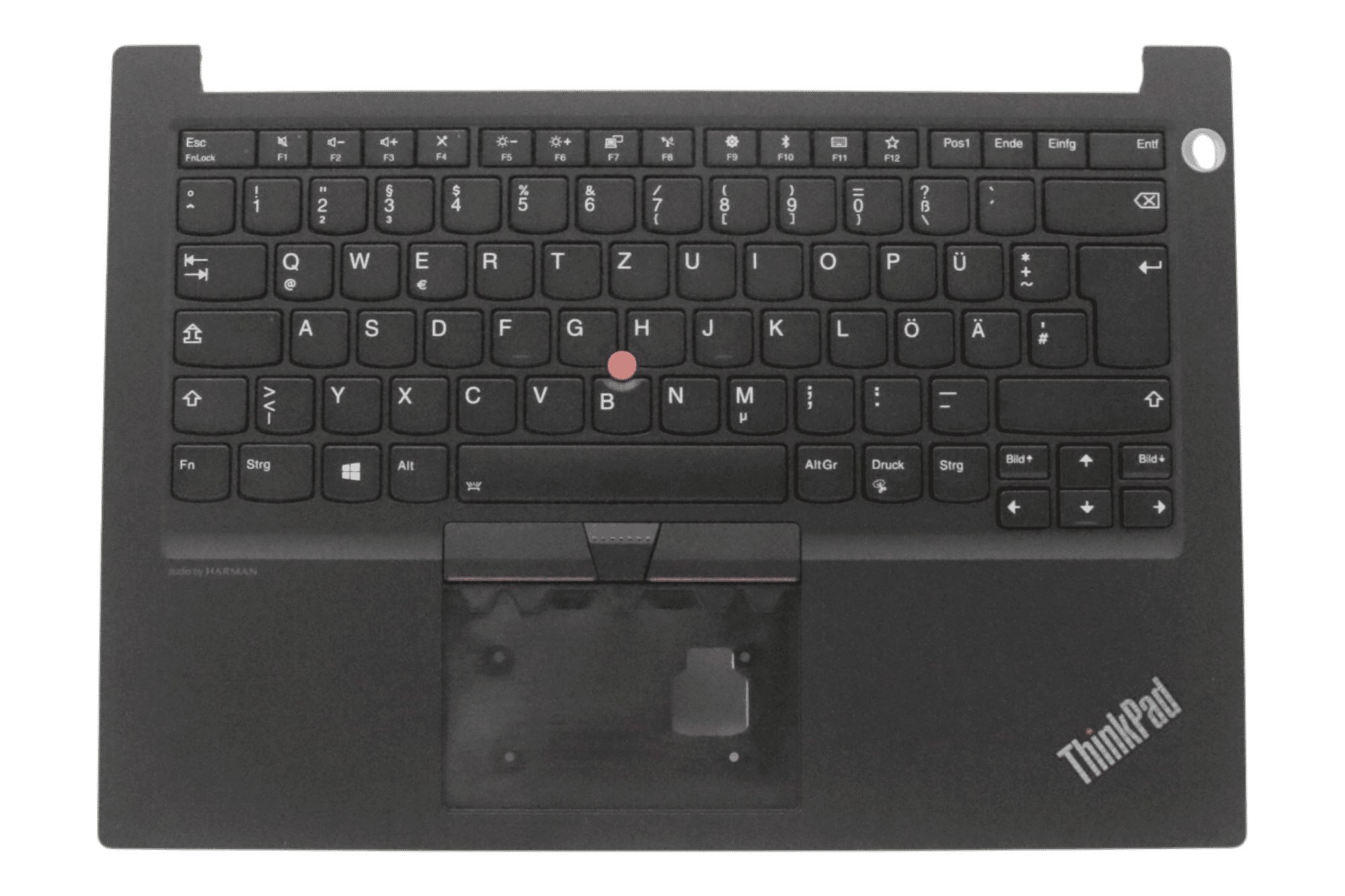 Lenovo Laptop Toetsenbord Qwertz DE + Top Cover, Backlit
