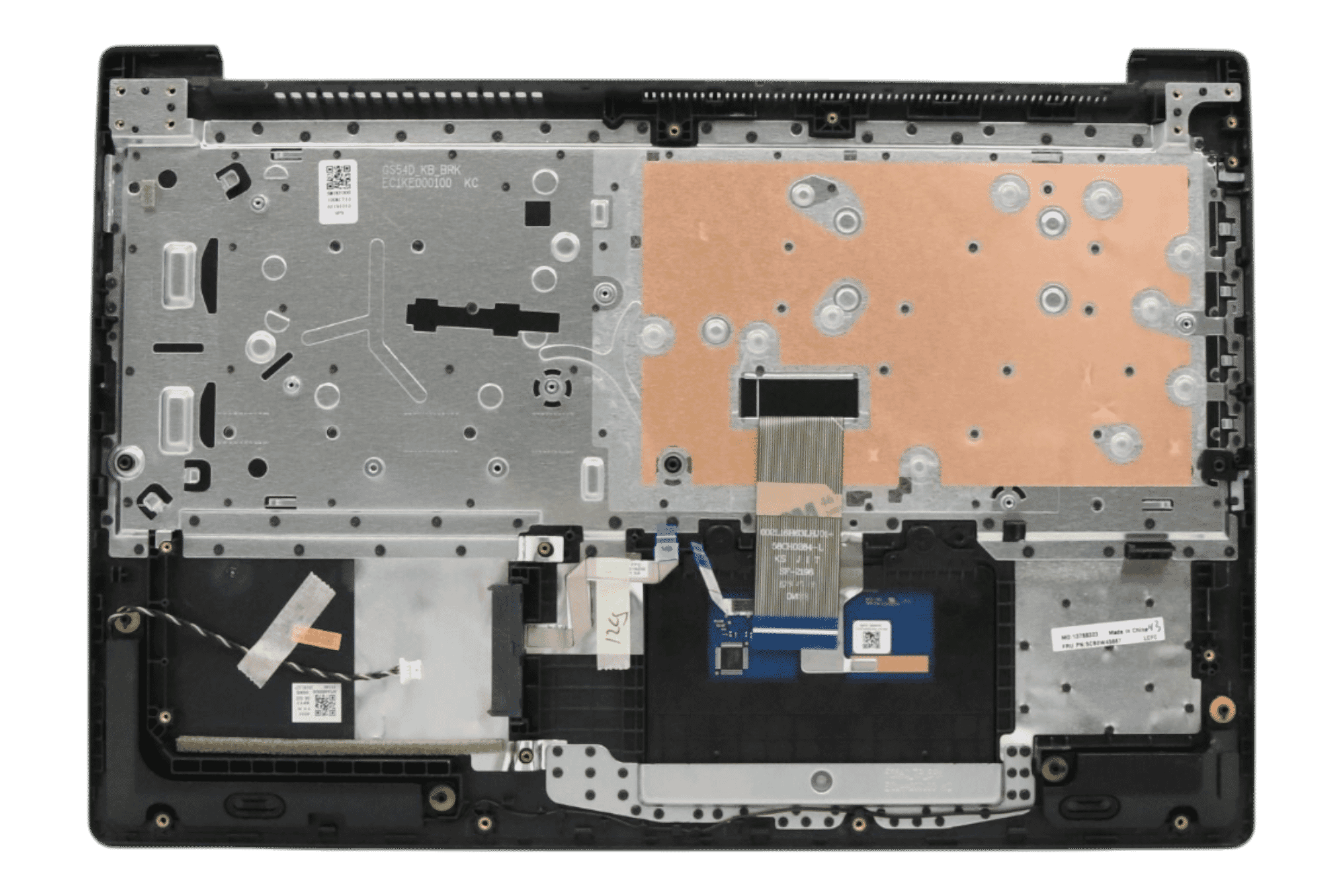Lenovo Laptop Toetsenbord Qwerty US + Top Cover - Zwart