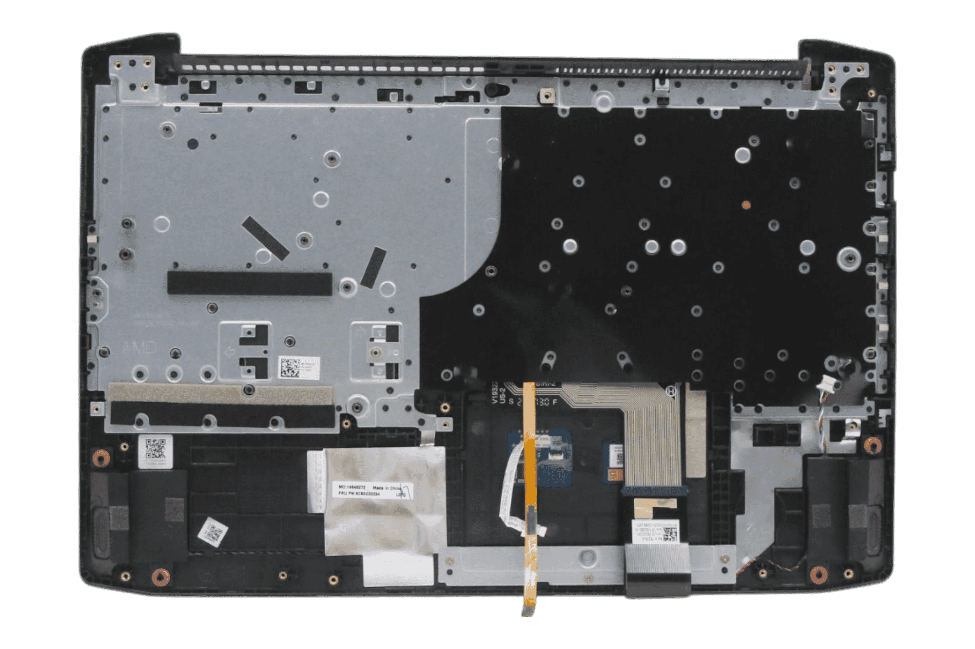 Lenovo Laptop Toetsenbord Qwerty US + Top Cover - Zwart