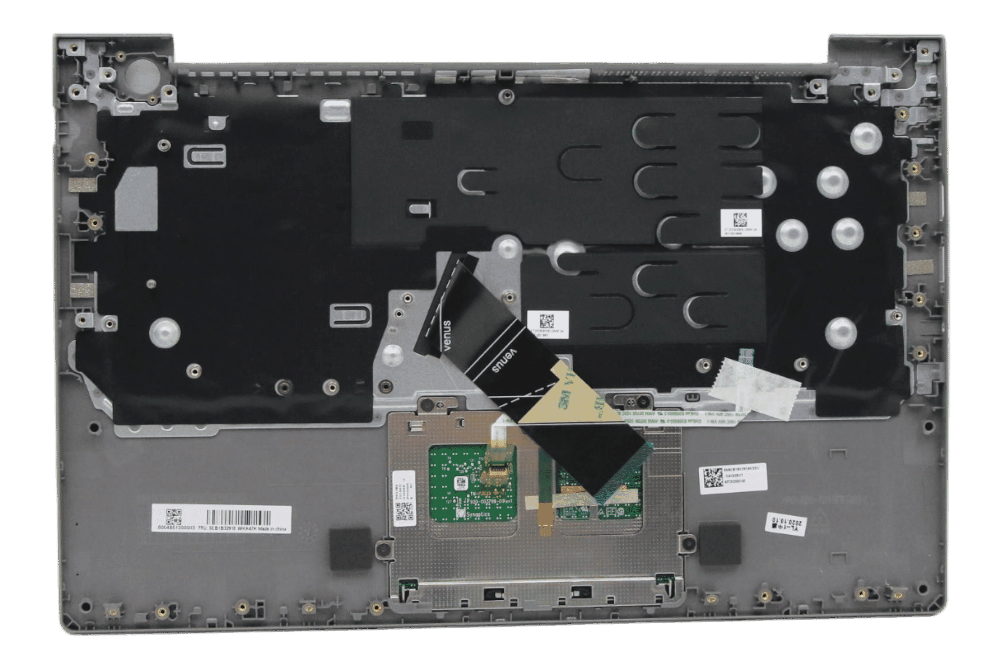 Lenovo Laptop Toetsenbord Qwerty Us + Top Cover - Grijs