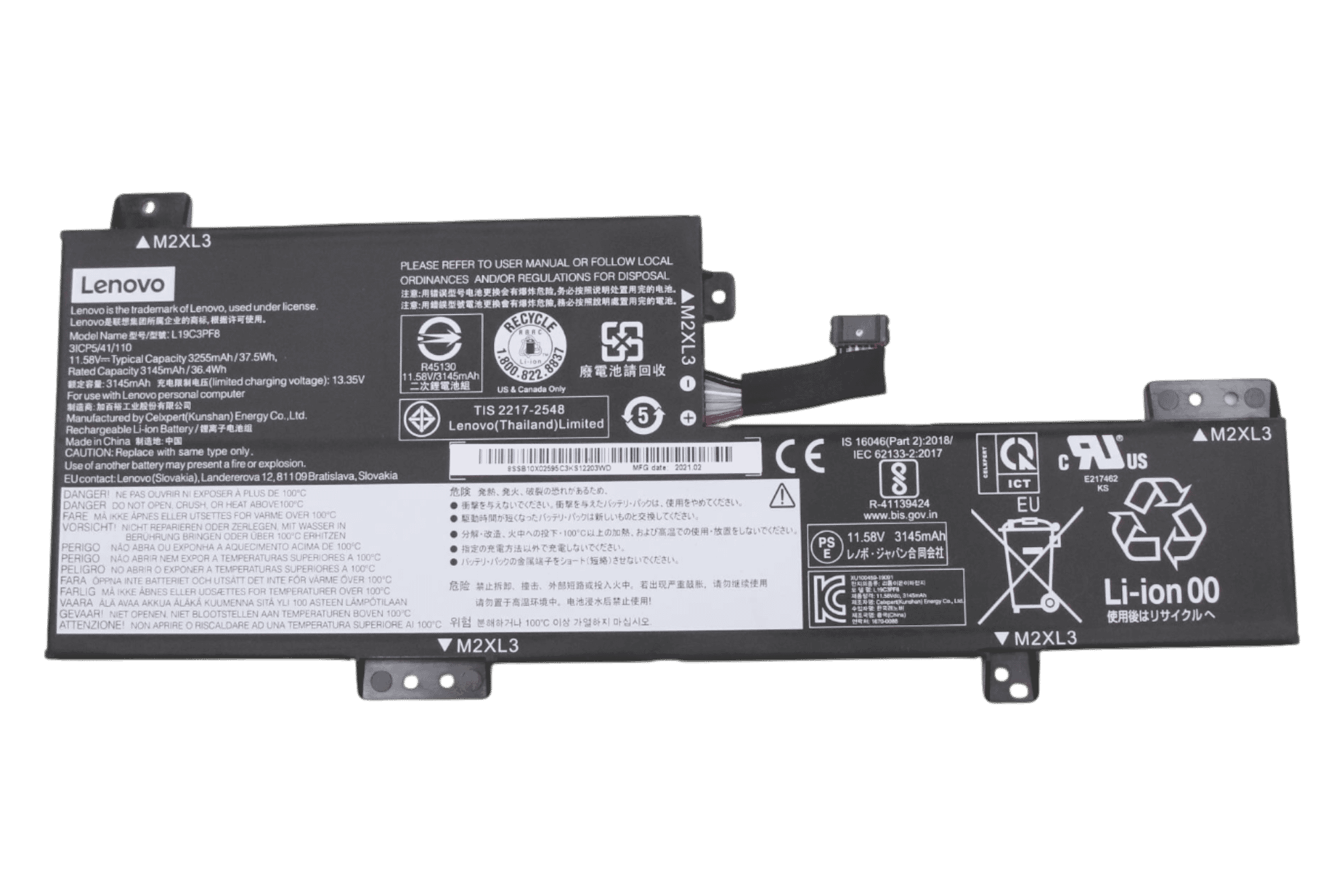 Lenovo Laptop Accu 3240mAh