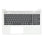 Clavier pour ordinateur portable HP Qwerty US + Top Cover - Argent