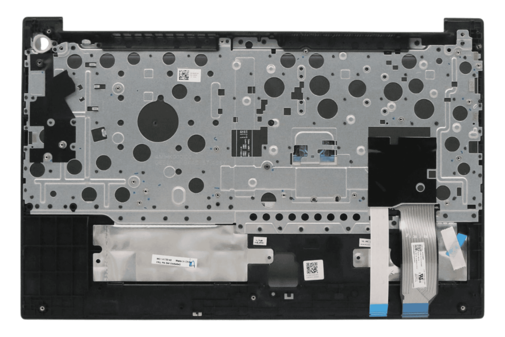 Lenovo Laptop Toetsenbord Qwerty US + Top Cover, BL - Zwart