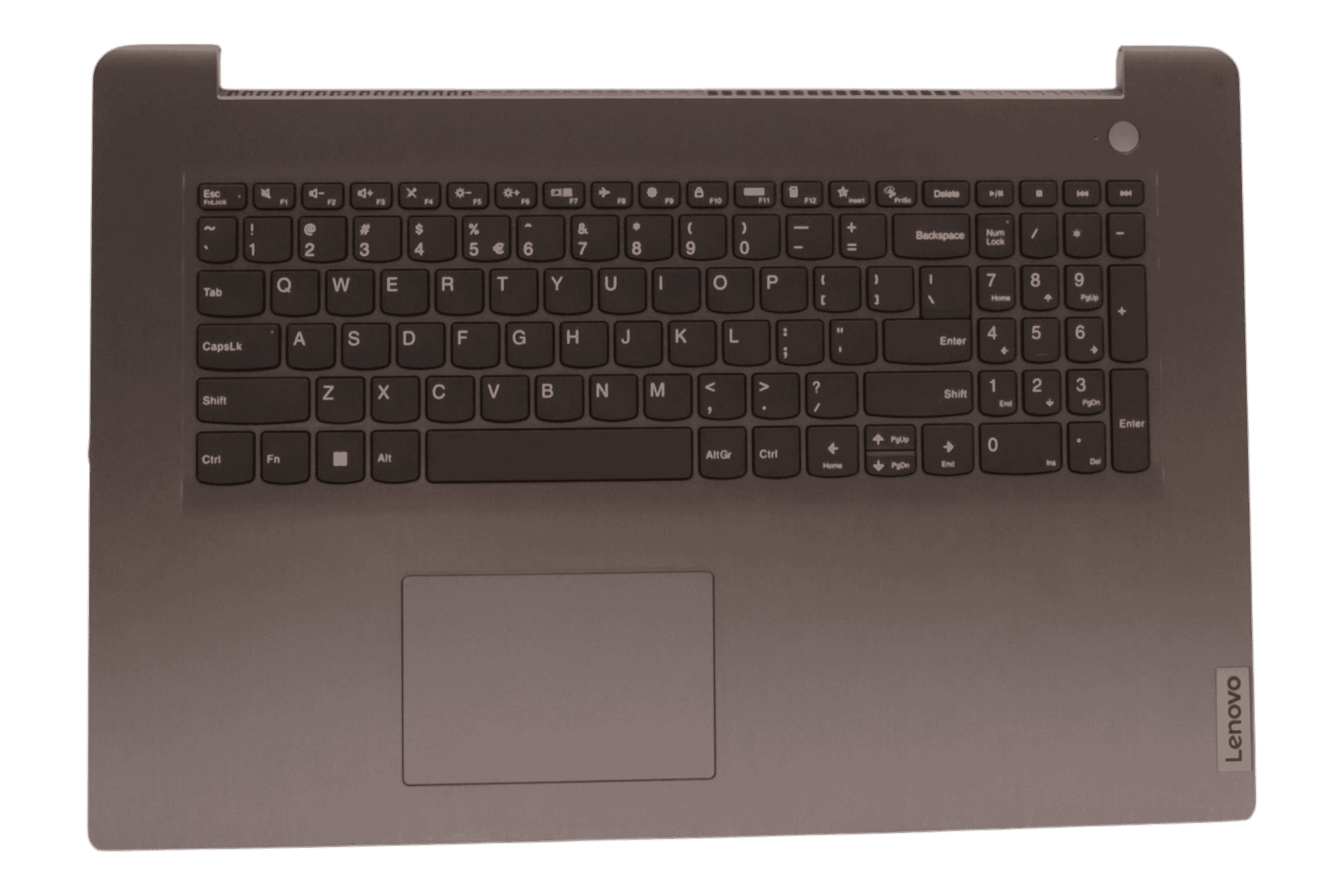 Lenovo Laptop Toetsenbord Qwerty US + Top Cover - Grijs
