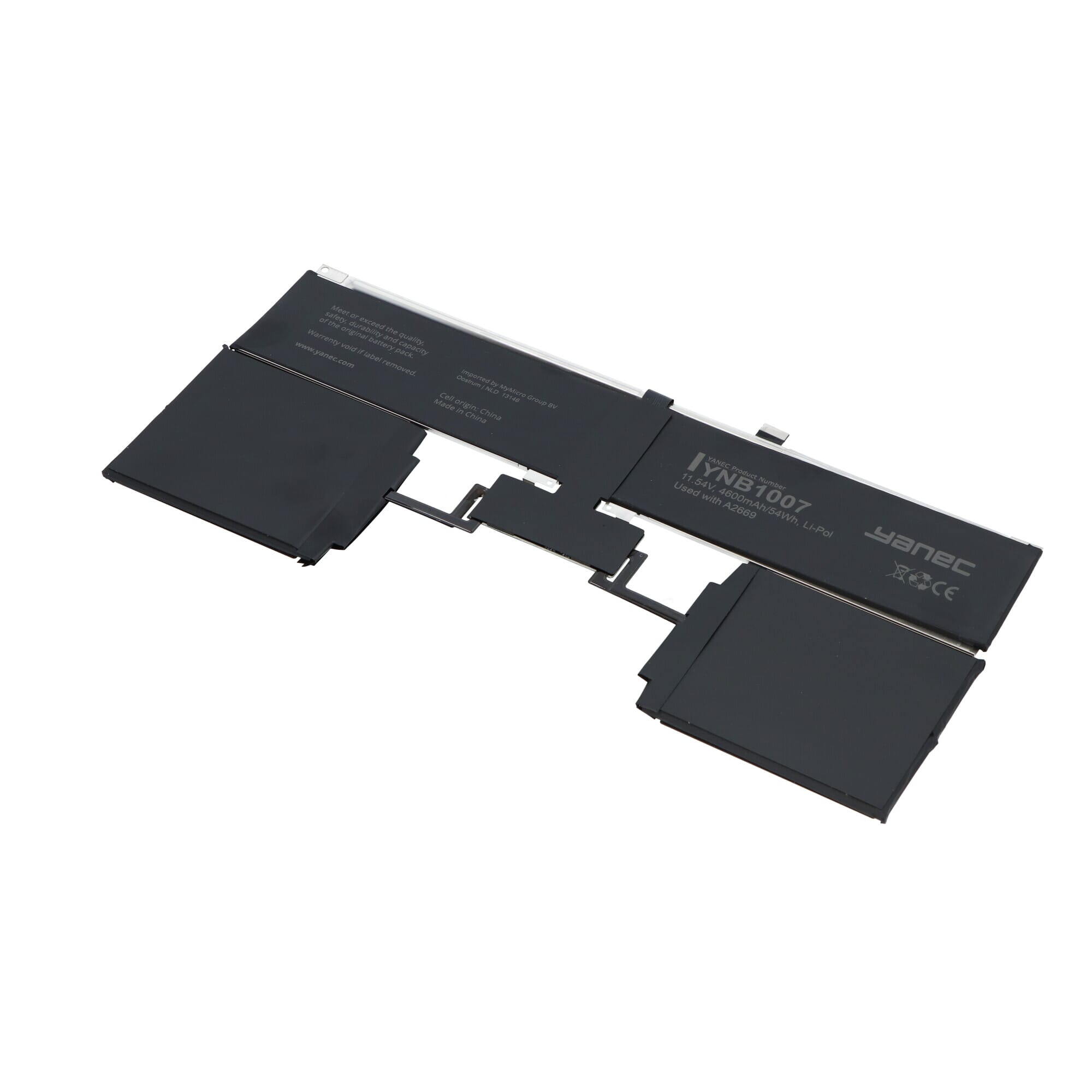 Yanec MacBook Accu 4600mAh