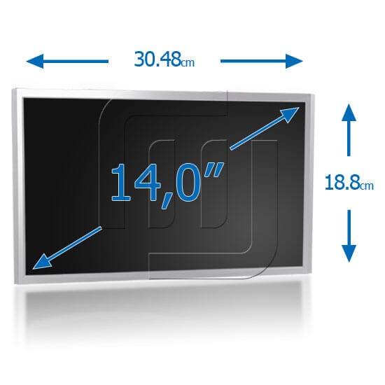 Écran LCD 14.0 pouches 1280x768 WVGA brilliant