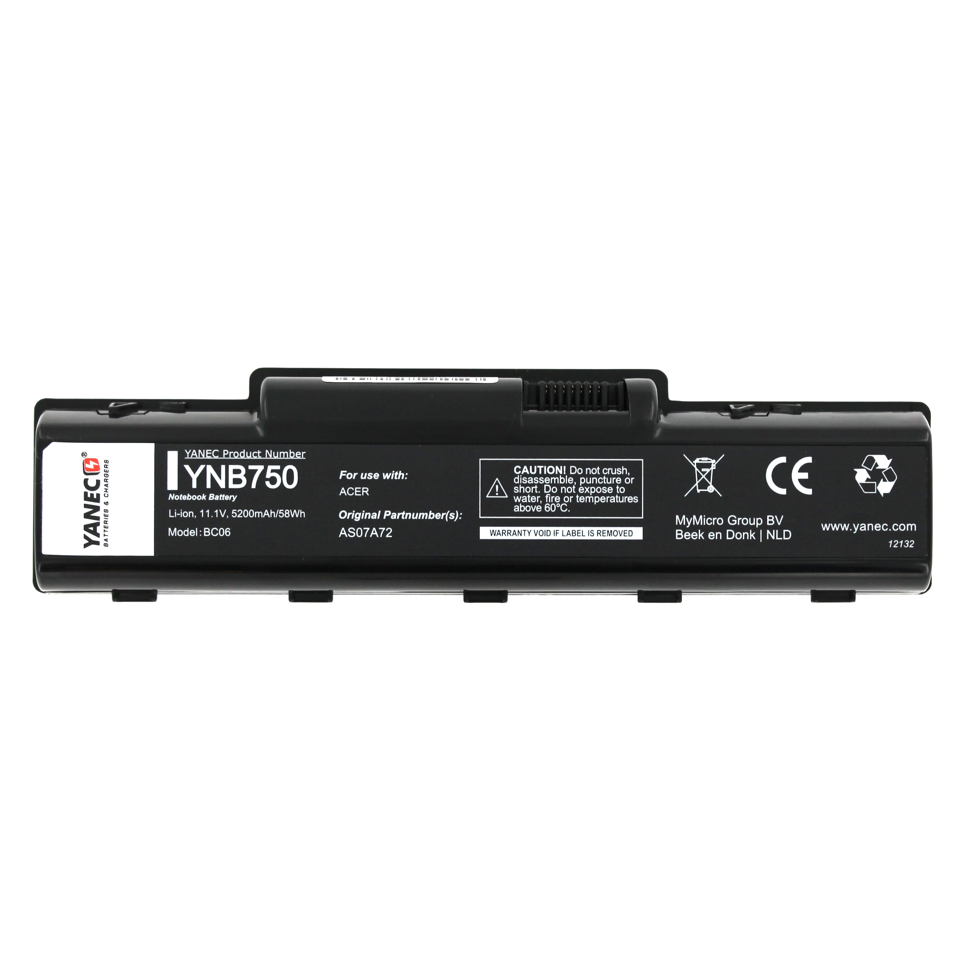 Yanec Laptop Akku 10.8V 5200mAh