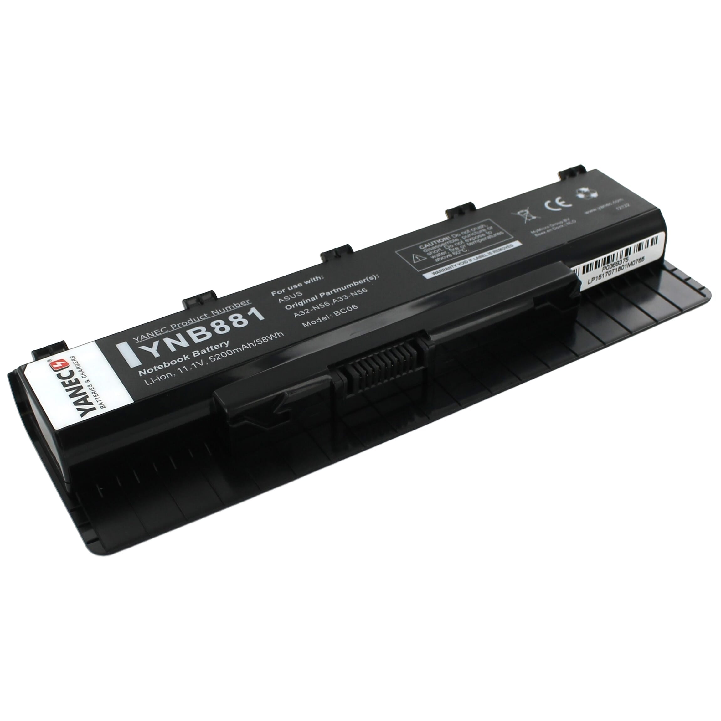 Yanec Batterie Ordinateur Portable 5200mAh