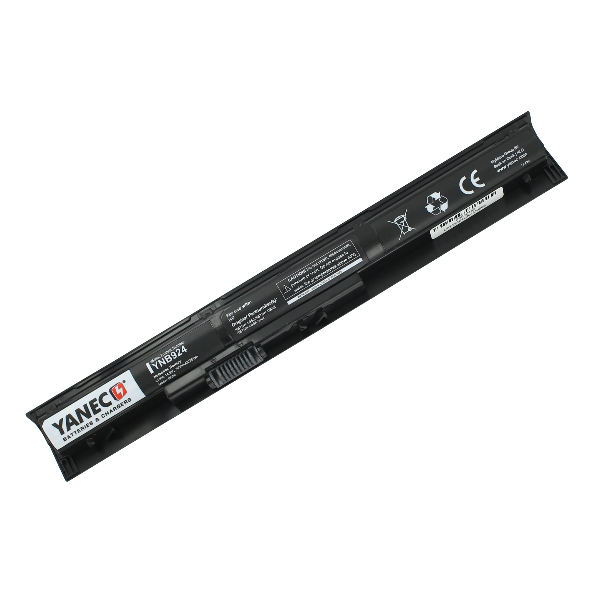 Yanec Laptop Battery 2600mAh
