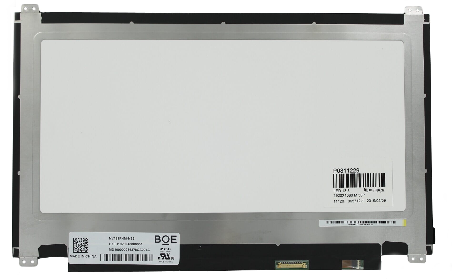 13.3 inch LCD Bildschirm 1920x1080 Matt 30Pin eDP IPS