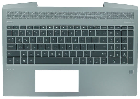 Clavier QWERTY US pour ordinateur portable HP + capot supérieur, rétroéclairé