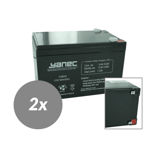 Yanec Battery Replacement Kit RBC6 (Excl. Cables)