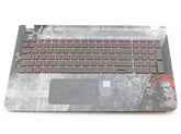 Clavier QWERTZ DE pour ordinateur portable HP + capot supérieur, rétroéclairé