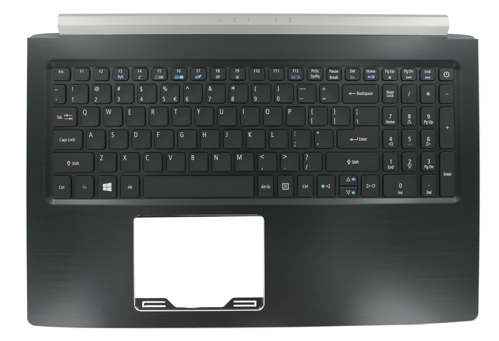 Clavier pour ordinateur portable Acer Qwerty US + capot supérieur, rétroéclairé
