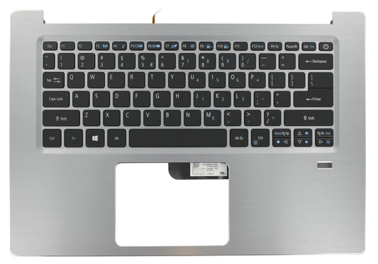 Clavier QWERTY US pour ordinateur portable Acer + capot supérieur - Argent