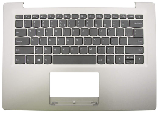 Clavier QWERTY US pour ordinateur portable Lenovo + capot supérieur - Gris