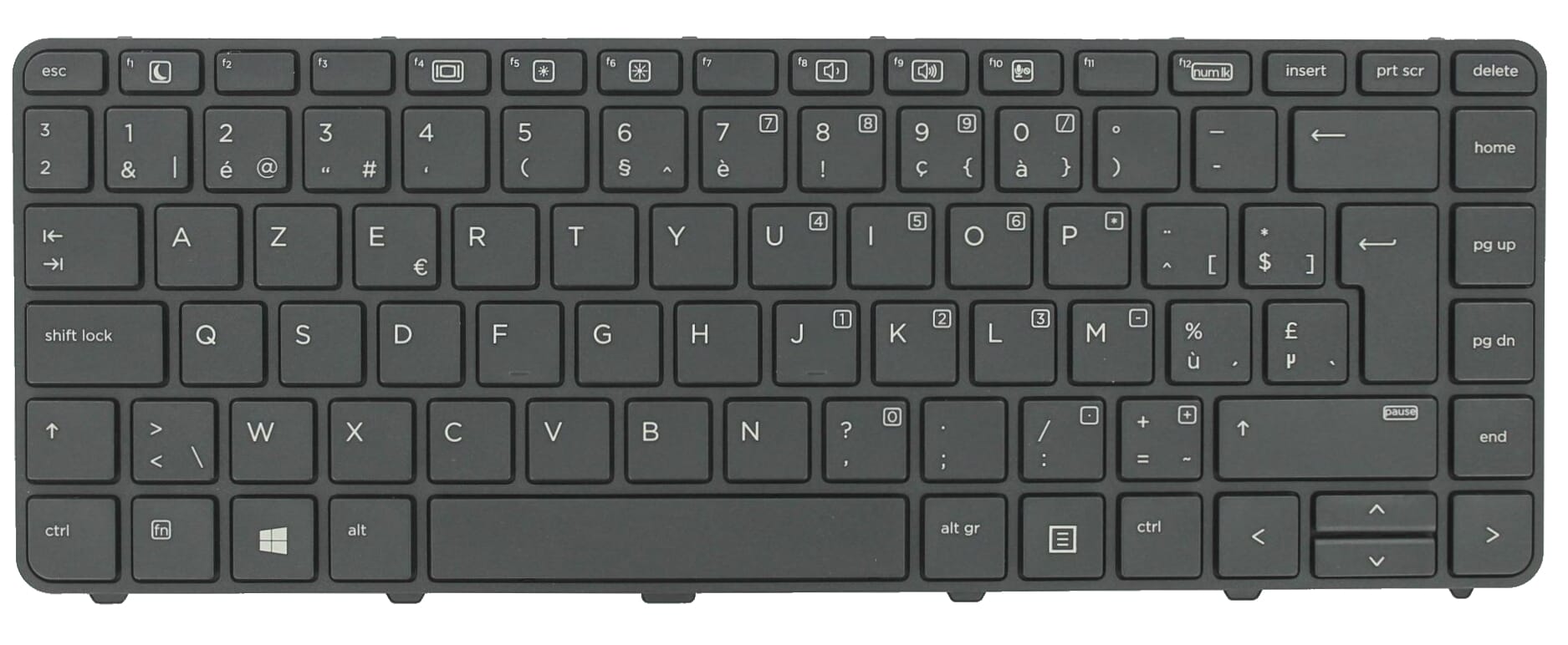 HP Laptop Toetsenbord Azerty BE