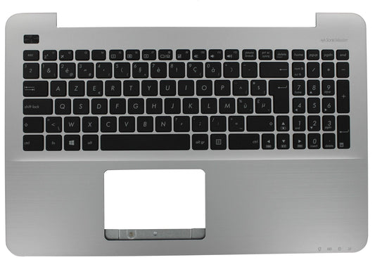Clavier Asus pour ordinateur portable Azerty BE avec capot supérieur - Argent