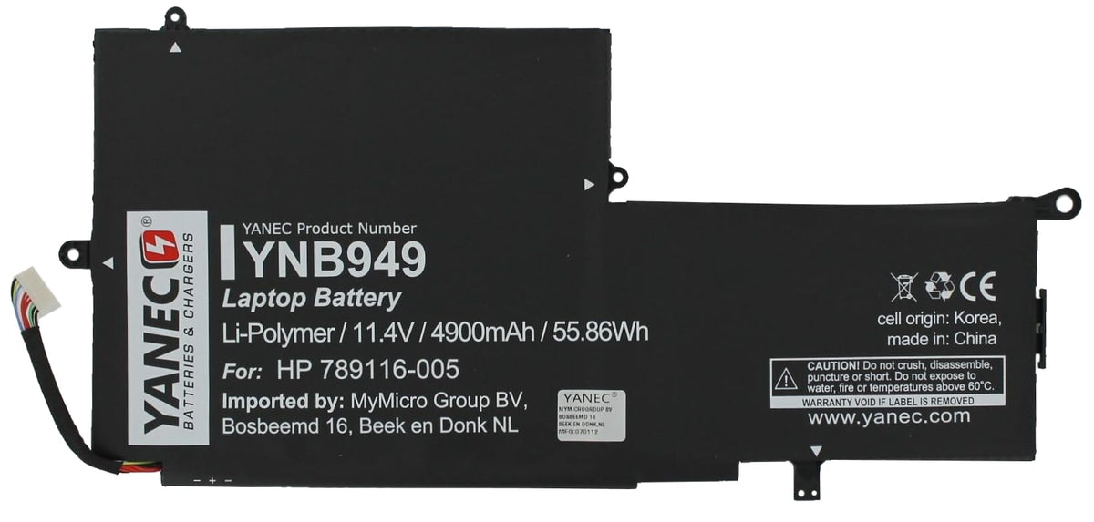 Batterie de l’ordinateur portable Yanec 4900 mAh