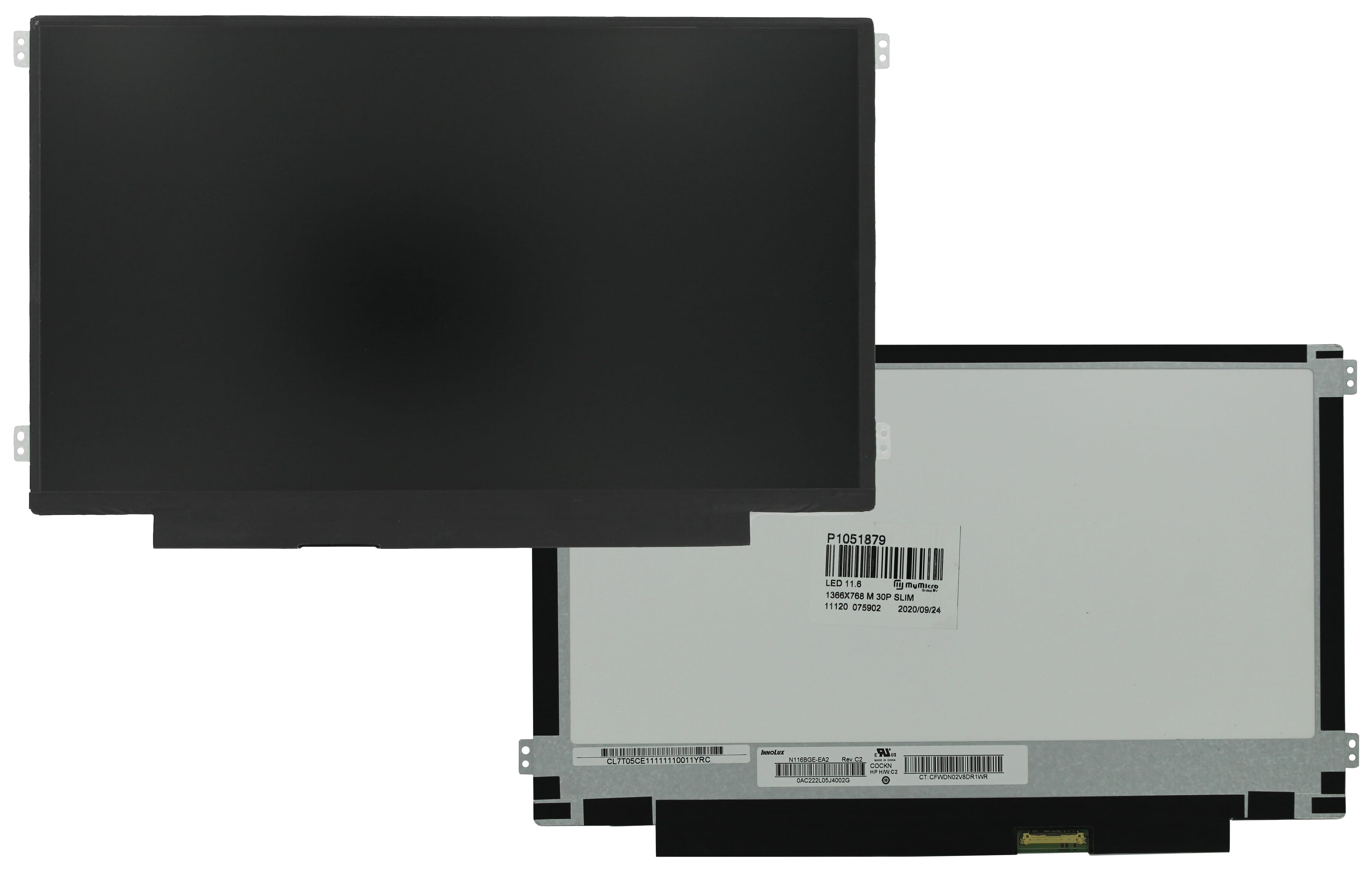 11.6 pouces écran LCD 1366x768 Mat 30Pin eDP