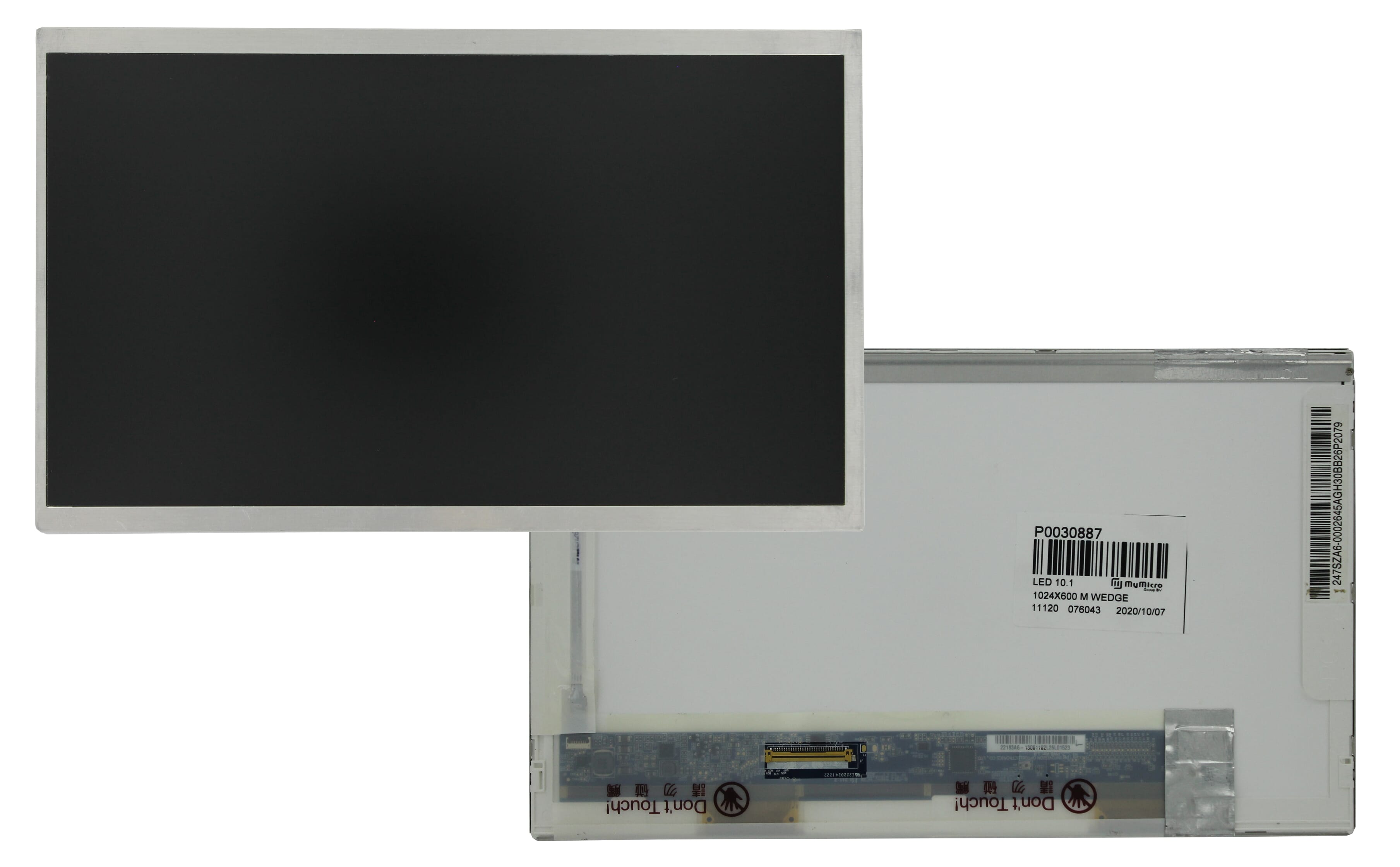 Écran LCD 10.1 pouches 1024x600 WSVGA Mat (LED)