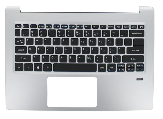 Clavier QWERTY US pour ordinateur portable Acer + capot supérieur - Argent