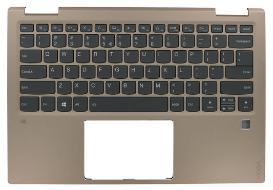 Clavier QWERTY US pour ordinateur portable Lenovo + capot supérieur - Cuivre