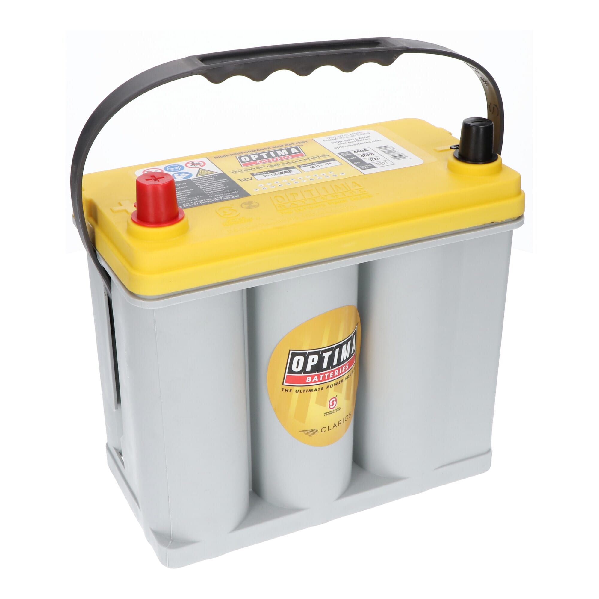 Optima Yellow Top Battery 12V 38Ah S-2.7