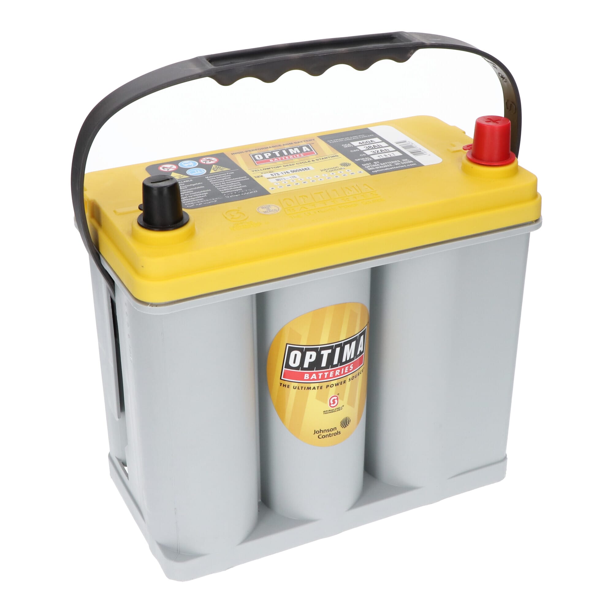 Optima Yellow Top Battery 12V 38Ah R-2.7